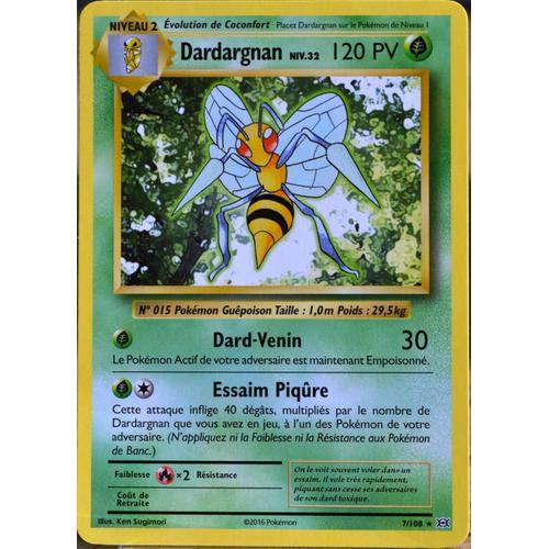 Carte Pokémon 7/108 Dardargnan Niv.32 120 Pv Xy - Evolutions  Neuf Fr