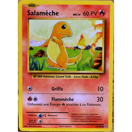 Carte Pokémon 9/108 Salamèche Niv.10 60 Pv Xy - Evolutions  Neuf Fr