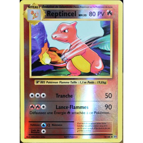 Carte Pokémon 10/108 Reptincel Niv.32 80 Pv - Reverse Xy - Evolutions  Neuf Fr