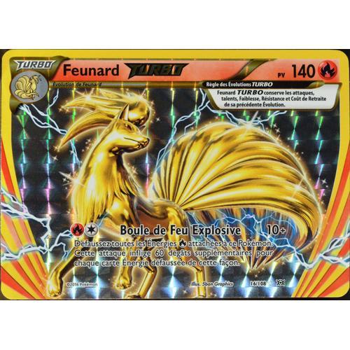 Carte Pokémon 16/108 Feunard Turbo 140 Pv Xy - Evolutions  Neuf Fr