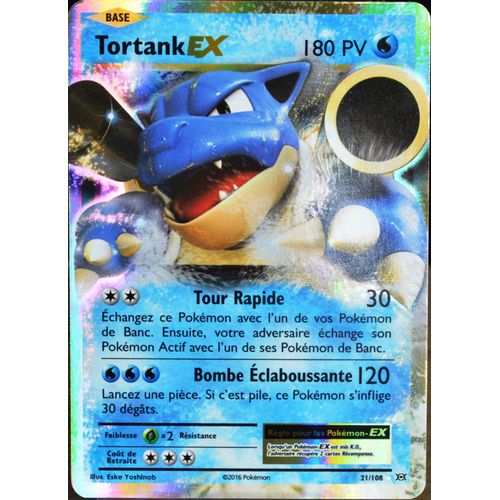 Carte Pokémon 21/108 Tortank Ex 180 Pv Xy - Evolutions  Neuf Fr