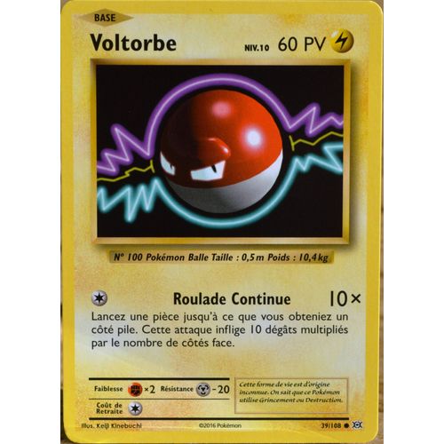 Carte Pokémon 39/108 Voltorbe Niv.10 60 Pv Xy - Evolutions  Neuf Fr