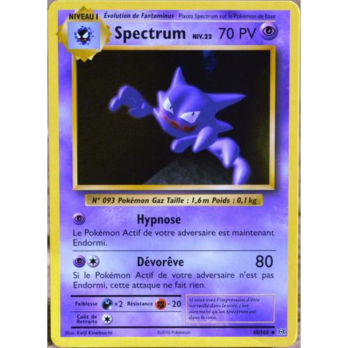 Carte Pokémon 48/108 Spectrum Niv.22 70 Pv Xy - Evolutions  Neuf Fr