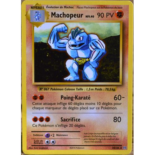 Carte Pokémon 58/108 Machopeur Niv.40 90 Pv Xy - Evolutions  Neuf Fr