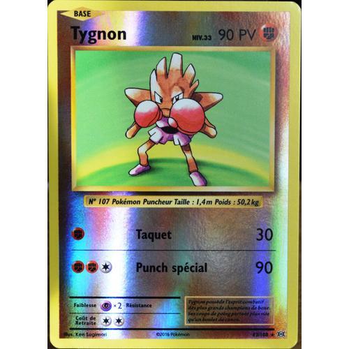 Carte Pokémon 62/108 Tygnon Niv.33 90 Pv - Holo Reverse Xy - Evolutions  Neuf Fr