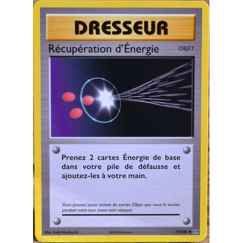 Carte Pokémon 77/108 Récupération D'energie Xy - Evolutions  Neuf Fr