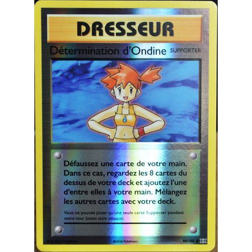 Carte Pokémon 80/108 Détermination D'ondine - Reverse Xy - Evolutions  Neuf Fr