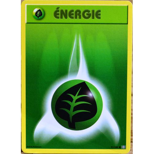 Carte Pokémon 91/108 Energie Plante Xy - Evolutions  Neuf Fr