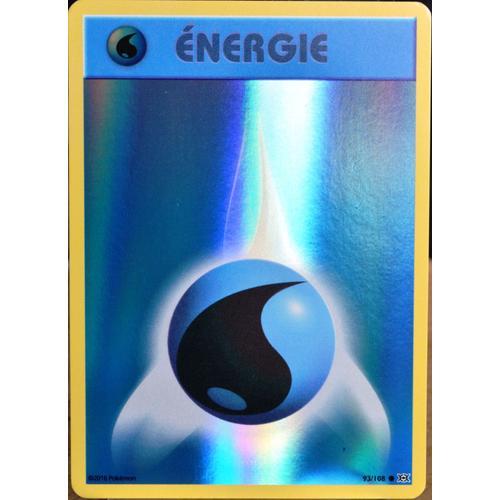 Carte Pokémon 93/108 Energie Eau - Reverse Xy - Evolutions  Neuf Fr