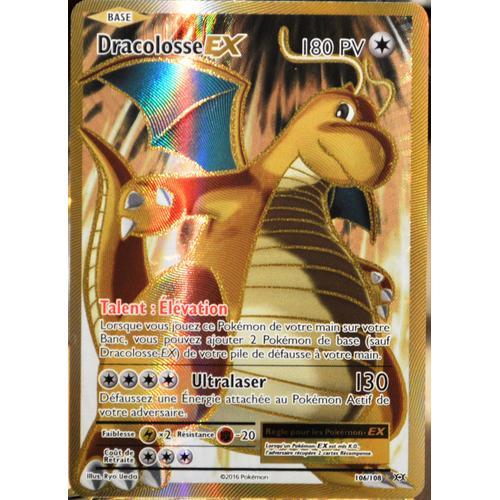 Carte Pokémon 106/108 Dracolosse Ex 180 Pv - Full Art Xy - Evolutions  Neuf Fr