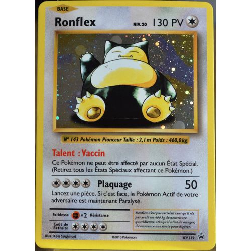 Carte Pokémon Xy179 Ronflex 130 Pv - Holo Promo Neuf Fr