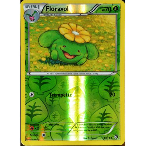 Carte Pokémon 4/114 Floravol 70 Pv - Reverse Xy - Offensive Vapeur Neuf Fr