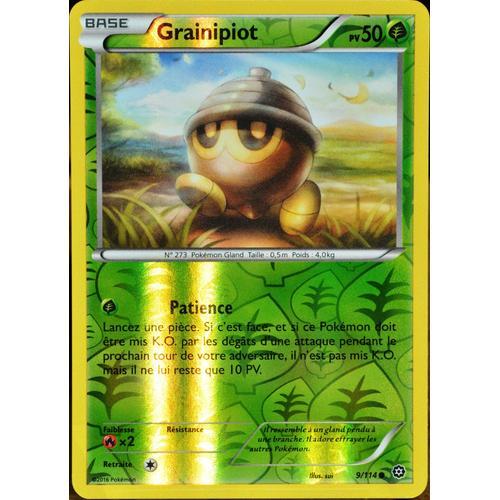 Carte Pokémon 9/114 Grainipiot 50 Pv - Reverse Xy - Offensive Vapeur Neuf Fr