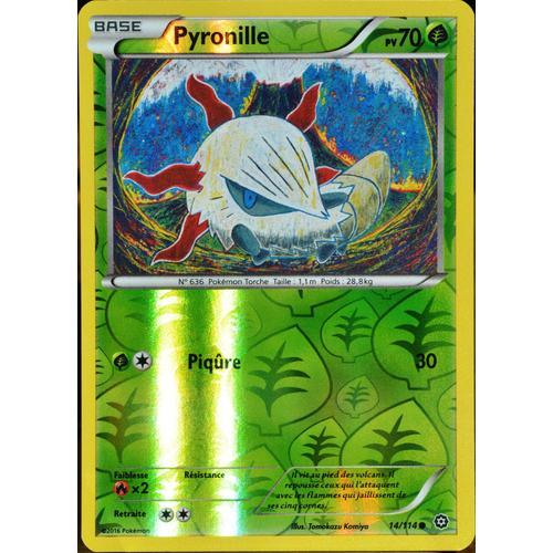 Carte Pokémon 14/114 Pyronille 70 Pv - Reverse Xy - Offensive Vapeur Neuf Fr