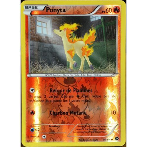Carte Pokémon 16/114 Ponyta 60 Pv - Reverse Xy - Offensive Vapeur Neuf Fr