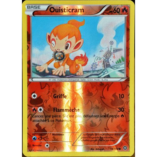 Carte Pokémon 18/114 Ouisticram 60 Pv - Reverse Xy - Offensive Vapeur Neuf Fr