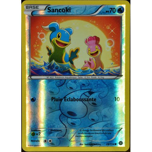 Carte Pokémon 28/114 Sancoki 70 Pv - Reverse Xy - Offensive Vapeur Neuf Fr