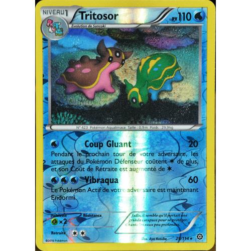 Carte Pokémon 29/114 Tritosor 110 Pv - Reverse Xy - Offensive Vapeur Neuf Fr