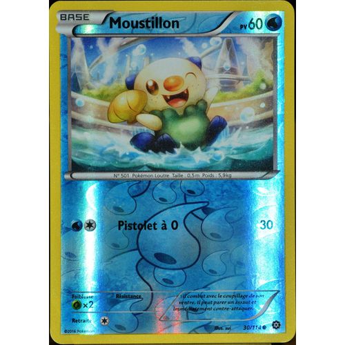 Carte Pokémon 30/114 Moustillon 60 Pv - Reverse Xy - Offensive Vapeur Neuf Fr