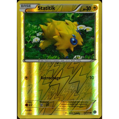 Carte Pokémon 41/114 Statitik 30 Pv - Reverse Xy - Offensive Vapeur Neuf Fr