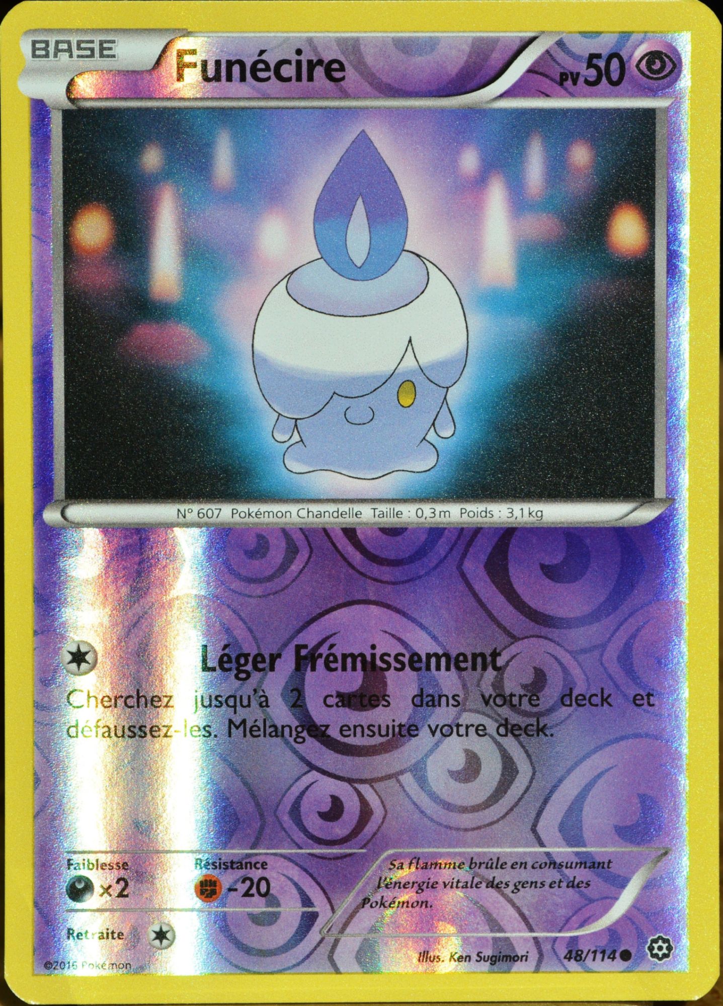 Carte Pokémon 48/114 Funécire 50 Pv - Reverse Xy - Offensive Vapeur Neuf Fr