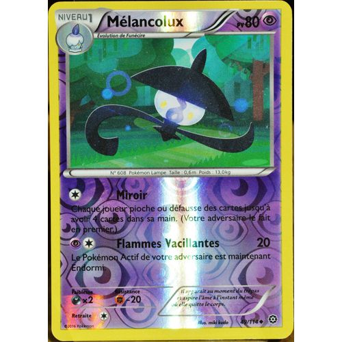 Carte Pokémon 49/114 Mélancolux 80 Pv - Reverse Xy - Offensive Vapeur Neuf Fr