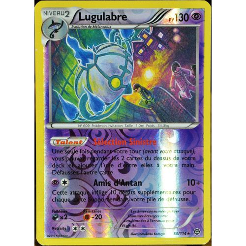 Carte Pokémon 50/114 Lugulabre 130 Pv - Holo Reverse Xy - Offensive Vapeur Neuf Fr