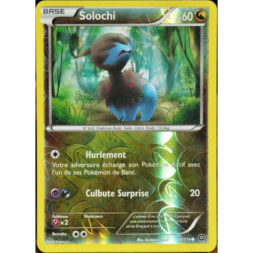 Carte Pokémon 84/114 Solochi 60 Pv - Reverse Xy - Offensive Vapeur Neuf Fr