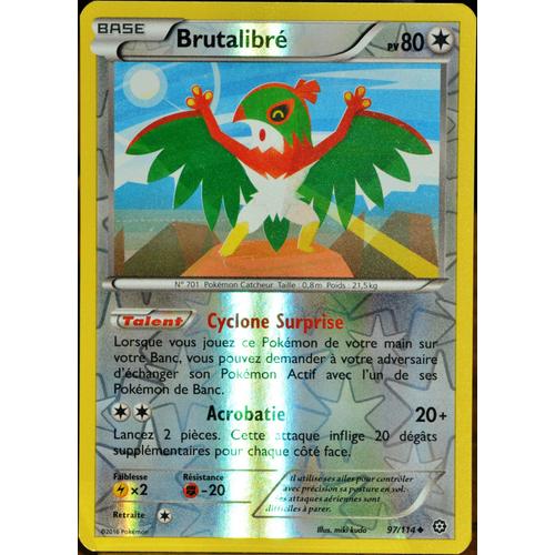 Carte Pokémon 97/114 Brutalibré 80 Pv - Reverse Xy - Offensive Vapeur Neuf Fr