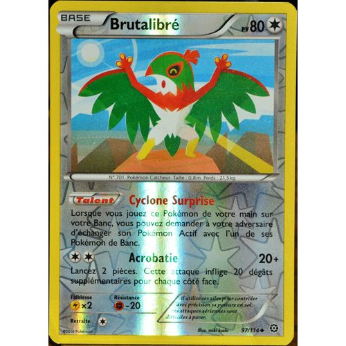 Carte Pokémon 97/114 Brutalibré 80 Pv - Reverse Xy - Offensive Vapeur Neuf Fr