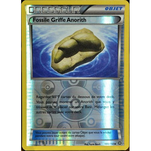 Carte Pokémon 100/114 Fossile Griffe Anorith - Reverse Xy - Offensive Vapeur Neuf Fr