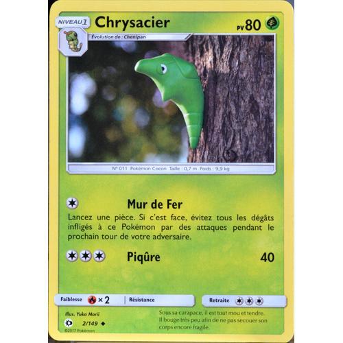 Carte Pokémon 2/149 Chrysacier 80 Pv Sm1 - Soleil Et Lune Neuf Fr