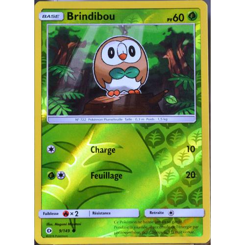 Carte Pokémon 9/149 Brindibou 60 Pv - Reverse Sm1 - Soleil Et Lune Neuf Fr