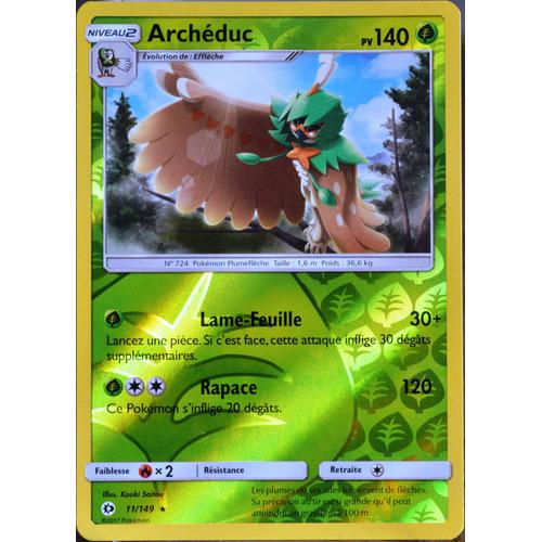 Carte Pokémon 11/149 Archéduc 140 Pv - Reverse Sm1 - Soleil Et Lune Neuf Fr