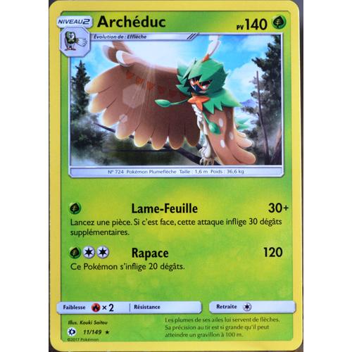 Carte Pokémon 11/149 Archéduc 140 Pv Sm1 - Soleil Et Lune Neuf Fr