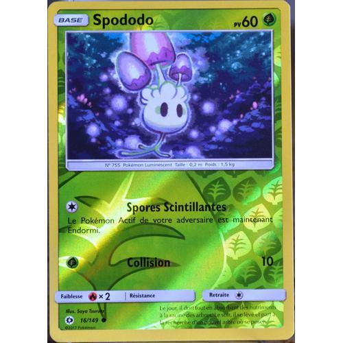 Carte Pokémon 16/149 Spododo 60 Pv - Reverse Sm1 - Soleil Et Lune Neuf Fr