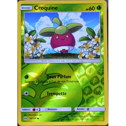 Carte Pokémon 18/149 Croquine 60 Pv - Reverse Sm1 - Soleil Et Lune Neuf Fr