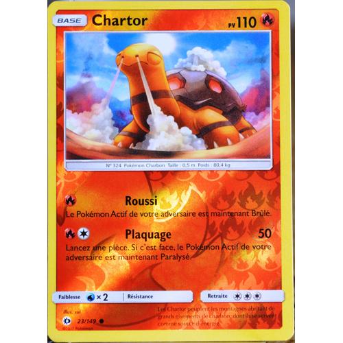 Carte Pokémon 23/149 Chartor 110 Pv - Reverse Sm1 - Soleil Et Lune Neuf Fr