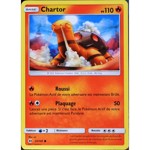 Carte Pokémon 23/149 Chartor 110 Pv Sm1 - Soleil Et Lune Neuf Fr