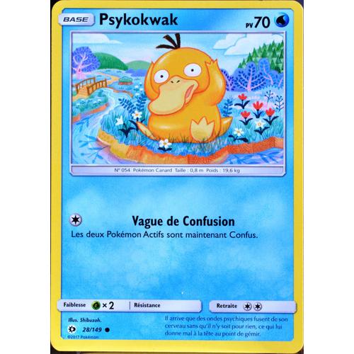 Carte Pokémon 28/149 Psykokwak 70 Pv Sm1 - Soleil Et Lune Neuf Fr