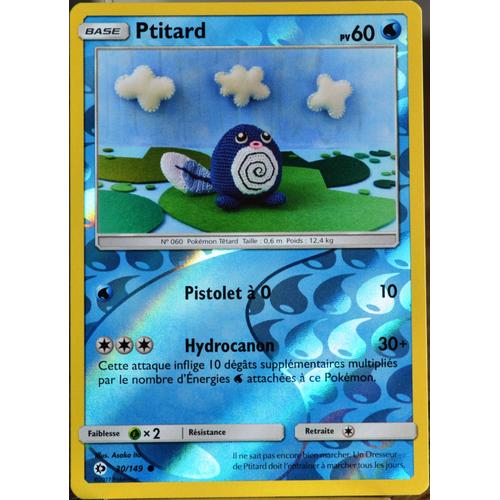 Carte Pokémon 30/149 Ptitard 60 Pv - Reverse Sm1 - Soleil Et Lune Neuf Fr