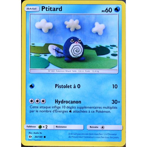 Carte Pokémon 30/149 Ptitard 60 Pv Sm1 - Soleil Et Lune Neuf Fr