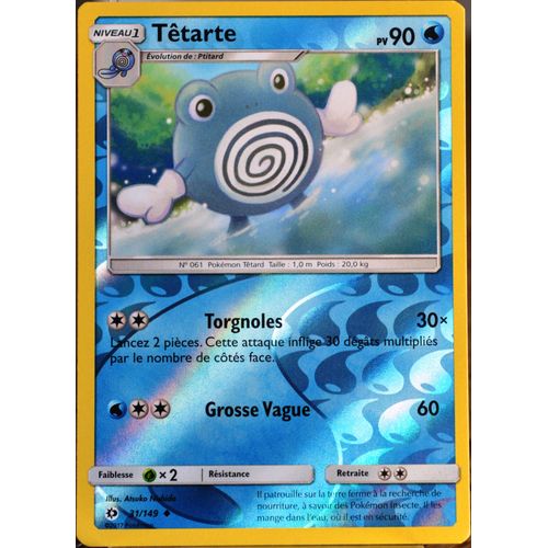 Carte Pokémon 31/149 Têtarte 90 Pv - Reverse Sm1 - Soleil Et Lune Neuf Fr