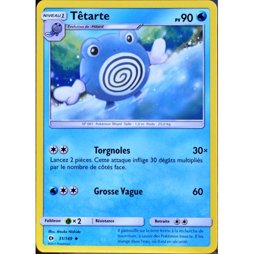 Carte Pokémon 31/149 Têtarte 90 Pv Sm1 - Soleil Et Lune Neuf Fr