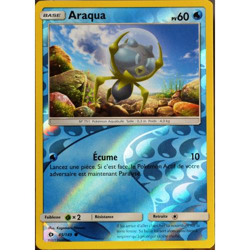 Carte Pokémon 45/149 Araqua 60 Pv - Reverse Sm1 - Soleil Et Lune Neuf Fr