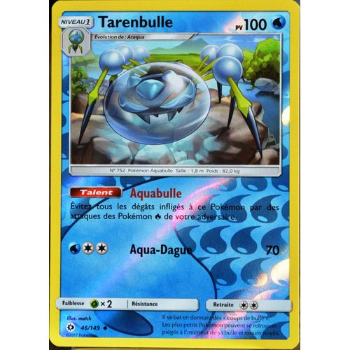 Carte Pokémon 46/149 Tarenbulle 100 Pv - Reverse Sm1 - Soleil Et Lune Neuf Fr