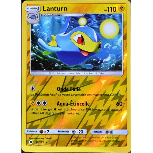 Carte Pokémon 50/149 Lanturn 110 Pv - Reverse Sm1 - Soleil Et Lune Neuf Fr