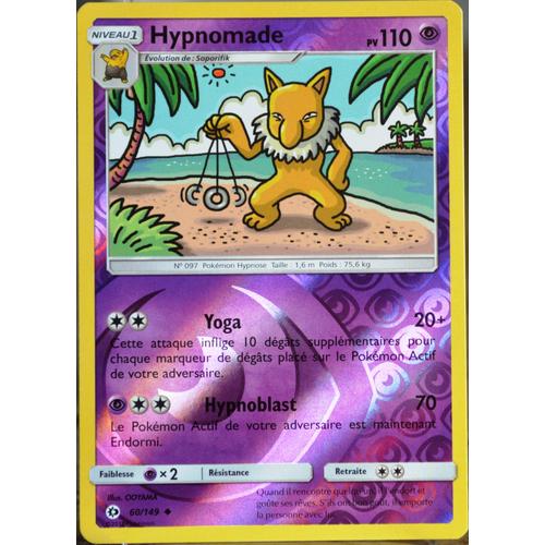 Carte Pokémon 60/149 Hypnomade 110 Pv - Reverse Sm1 - Soleil Et Lune Neuf Fr