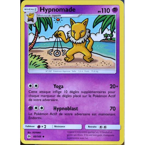 Carte Pokémon 60/149 Hypnomade 110 Pv Sm1 - Soleil Et Lune Neuf Fr