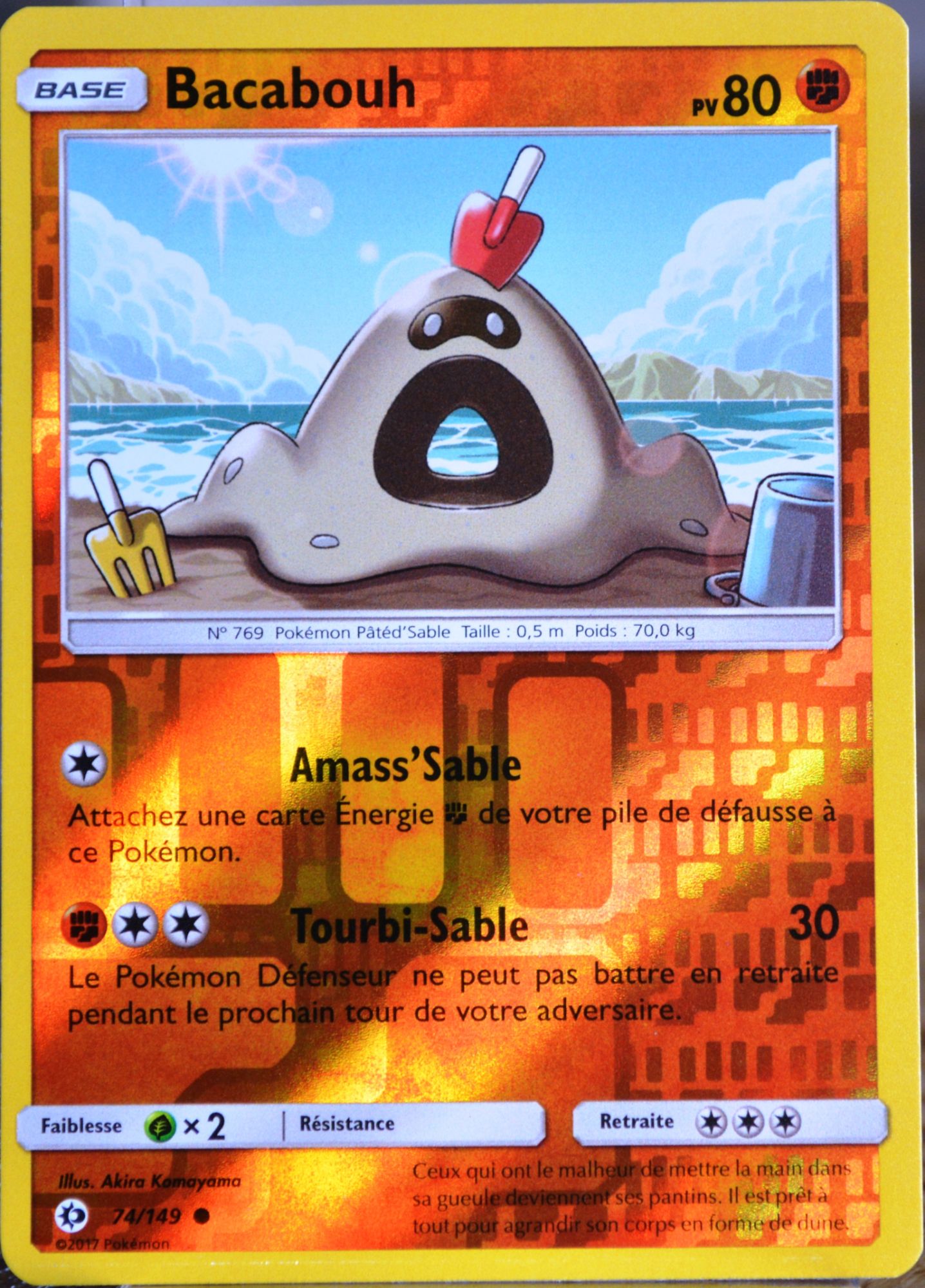 Carte Pokémon 74/149 Bacabouh 80 Pv - Reverse Sm1 - Soleil Et Lune Neuf Fr